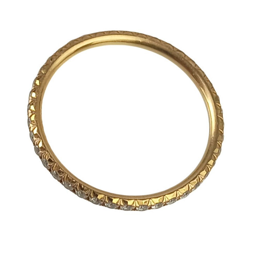 TIFFANY & CO. Gold Diamond Eternity Ring - Picture 4 of 8